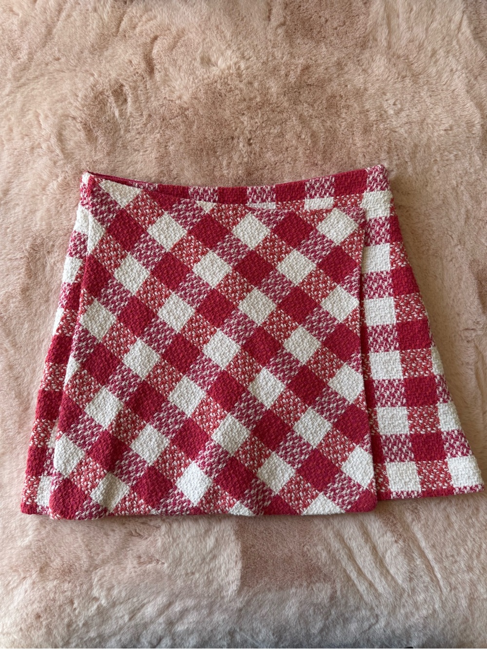 Zara Kids Checkeded Tweed Wrap Style Skort Size 13-14 Girls